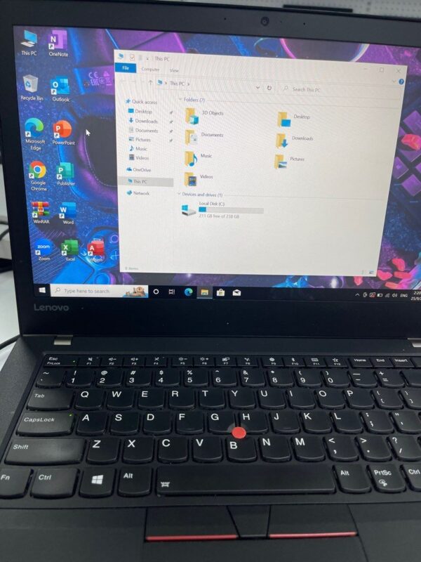 Refurbished -Lenovo ThinkPad T470 14 inch Ultrabook FHD screen with Intel core i5-6th Gen processor 8GB RAM 256GB SSD Windows 10 OS - Image 4