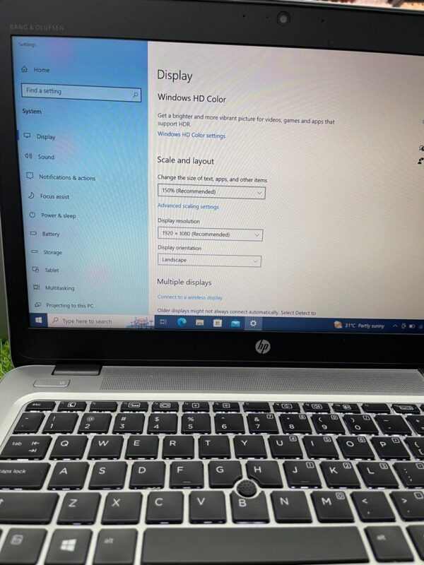 Refurbished -HP Elitebook 840 G4 14 inch ultrabook intel core i7-7th Gen 16GB RAM 256GB SSD Windows 10 OS - Image 2