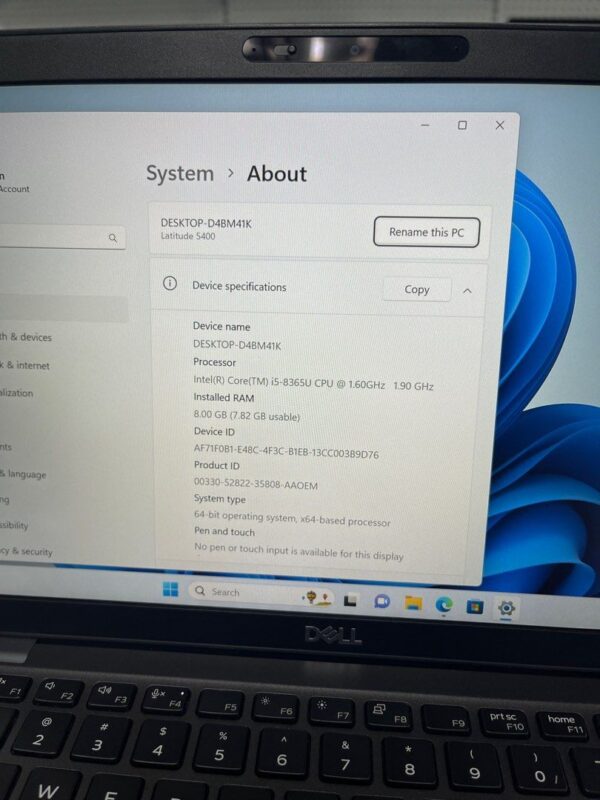 Refurbished - Dell Latitude 5400 14 inch 8Gb RAM 512Gb SSD Windows 11 Pro - 01 Year Seller Warranty - Image 4