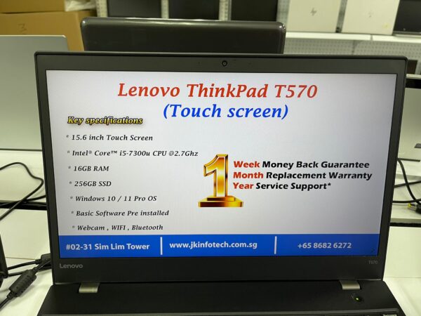 Refurbished -Lenovo ThinkPad T570 15.6 inch Ultrabook touchscreen 16GB RAM 256GB SSD Windows 11 - Image 6