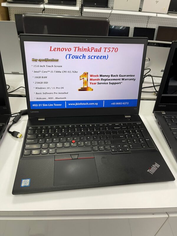 Refurbished -Lenovo ThinkPad T570 15.6 inch Ultrabook touchscreen 16GB RAM 256GB SSD Windows 11 - Image 7